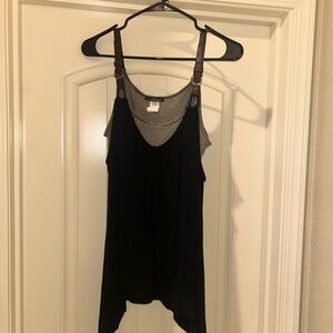 Chic Black Sleeveless Tank Top